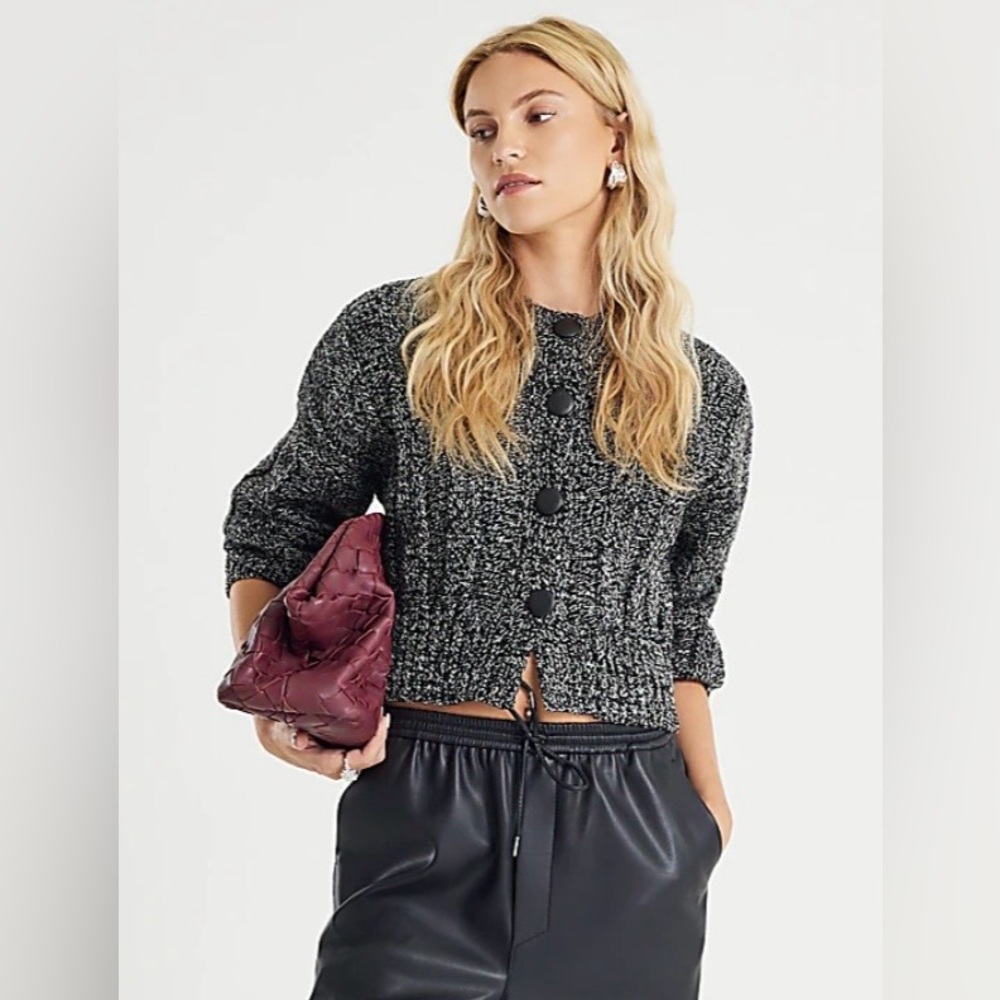 River Island Black Mix Cardigan. Like Brand new.